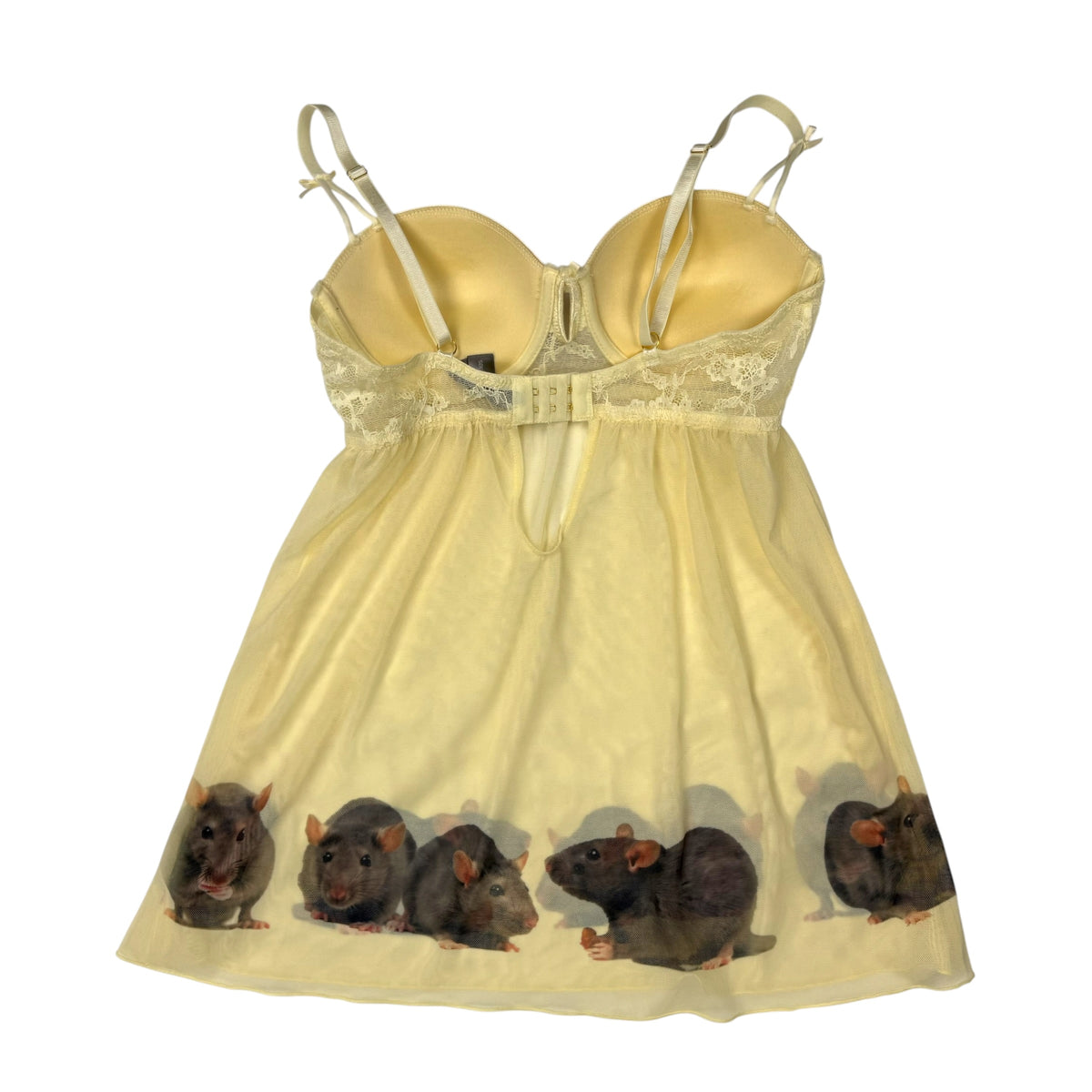 RAT LINEUP BUTTER YELLOW BABYDOLL TOP - M