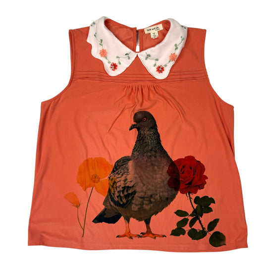 TWEE PIGEON ORANGE BLOUSE - XL/1X