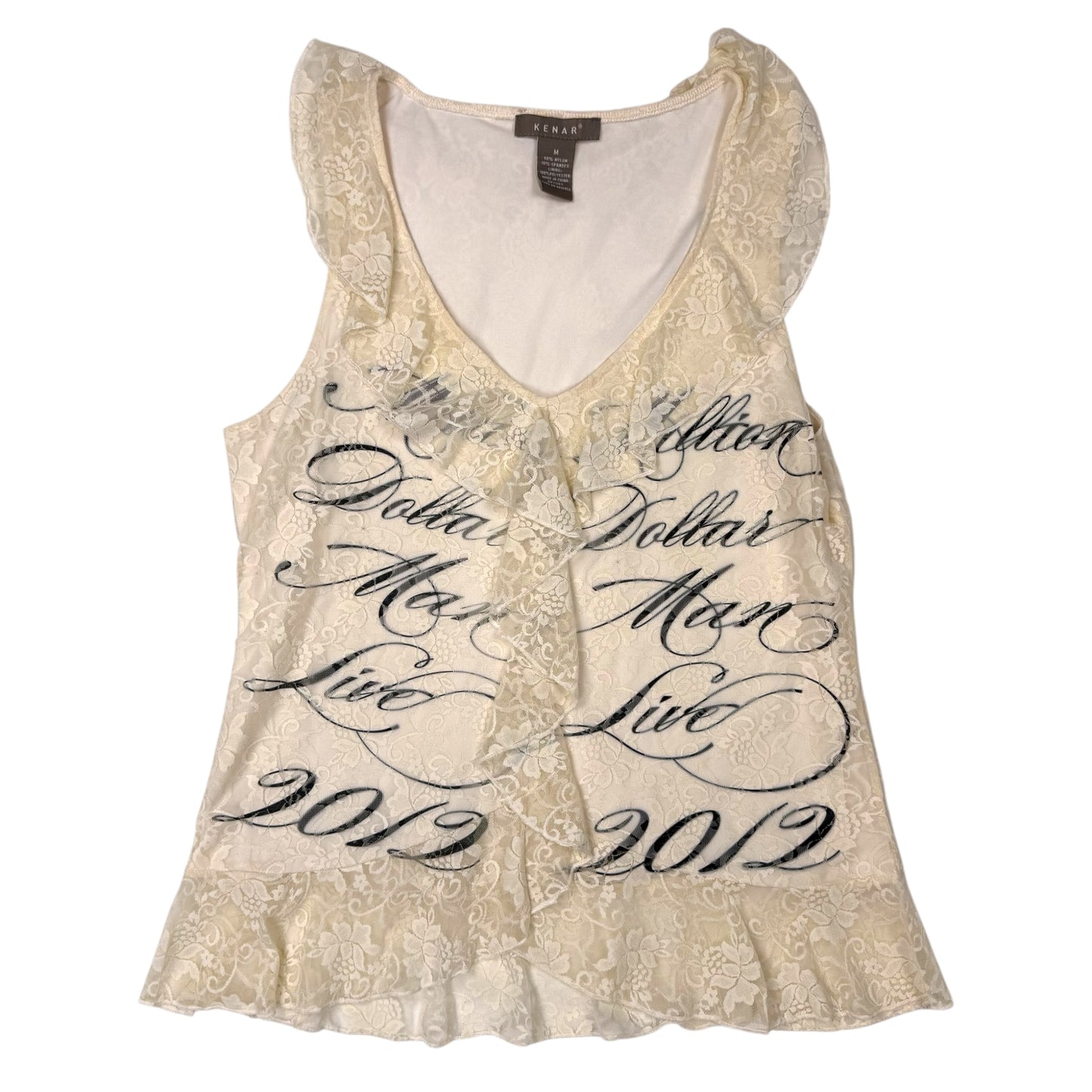 MILLION DOLLAR MAN LIVE LACE TOP - M