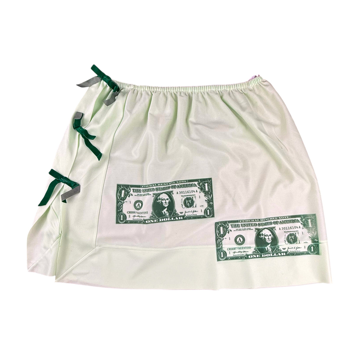 DOLLAR BILL MINI SKIRT - M