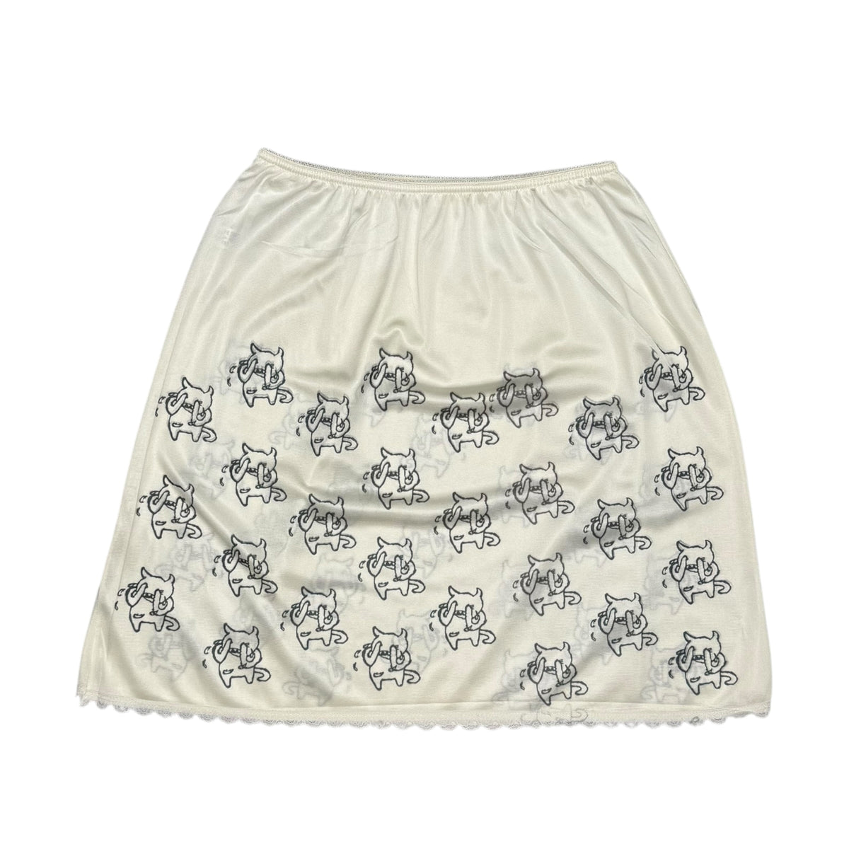 AMNESIAC WHITE LACE SKIRT - XS