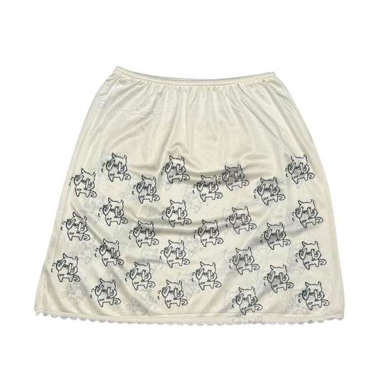 AMNESIAC WHITE LACE SKIRT - XS