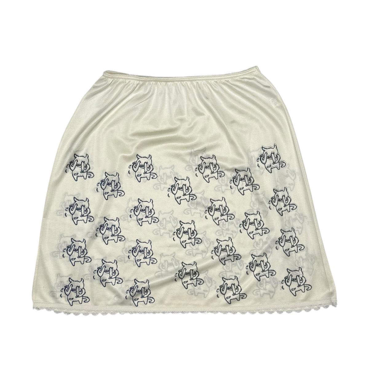 AMNESIAC WHITE LACE SKIRT - XS