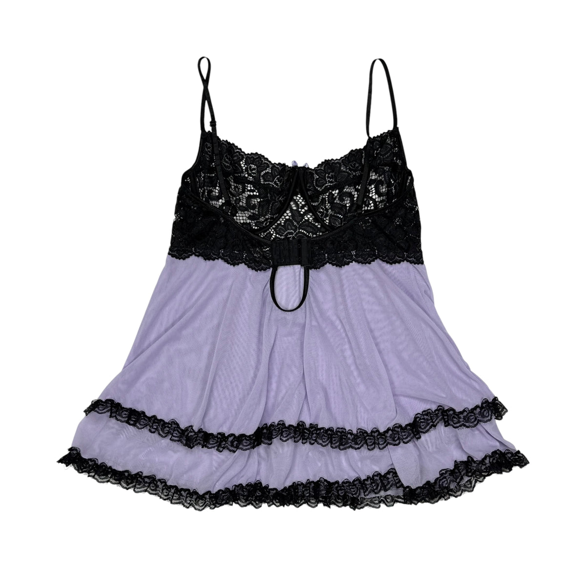 PIGEON LAVENDER RUFFLE BABYDOLL TOP - M/L