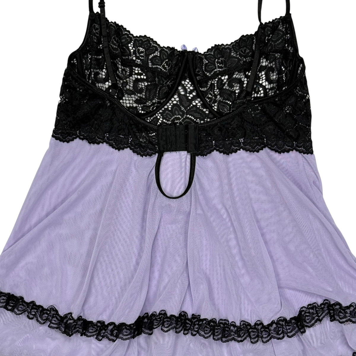 PIGEON LAVENDER RUFFLE BABYDOLL TOP - M/L