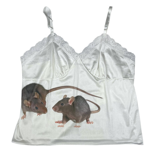 RAT WHITE TANK TOP - L