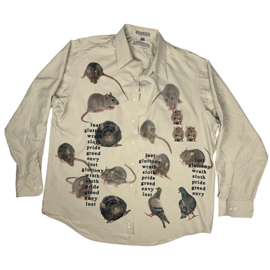 7 DEADLY RATS SHIRT GB - MENS L/XL