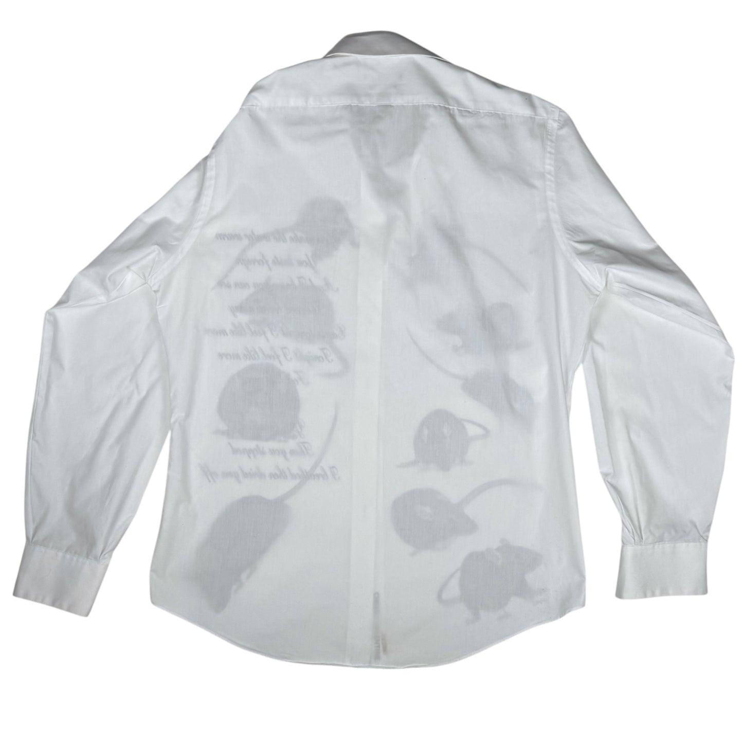 DIGITAL RATS WHITE SHIRT  - MENS M
