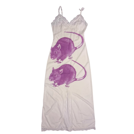 PINK BIG RAT LACE SLIP DRESS - XS/S