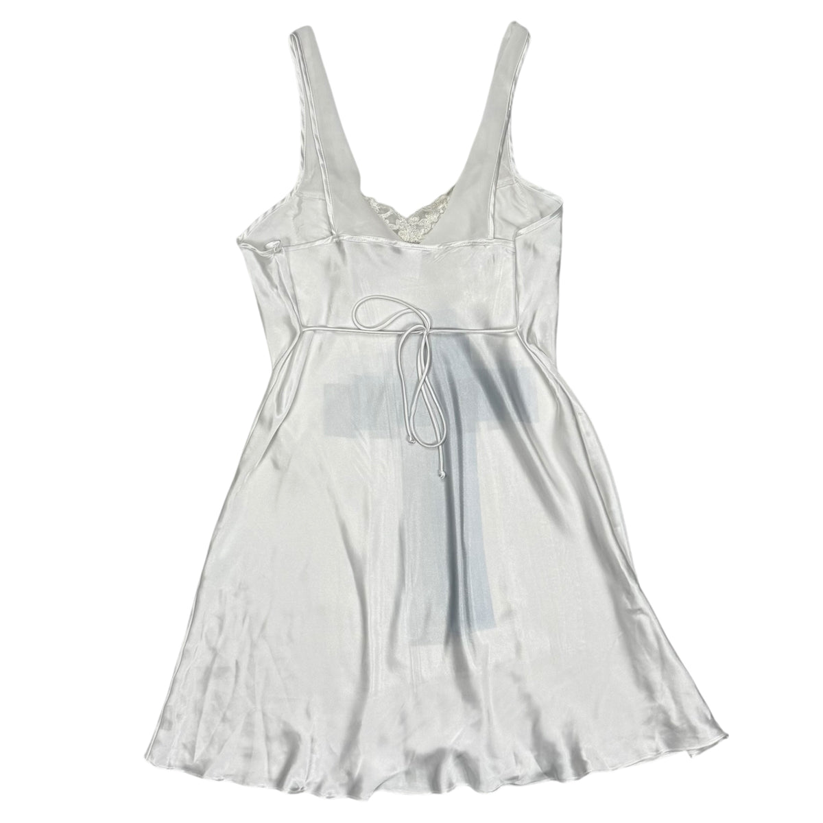 CROSS WHITE BEADED SLIP DRESS SAMPLE - XL