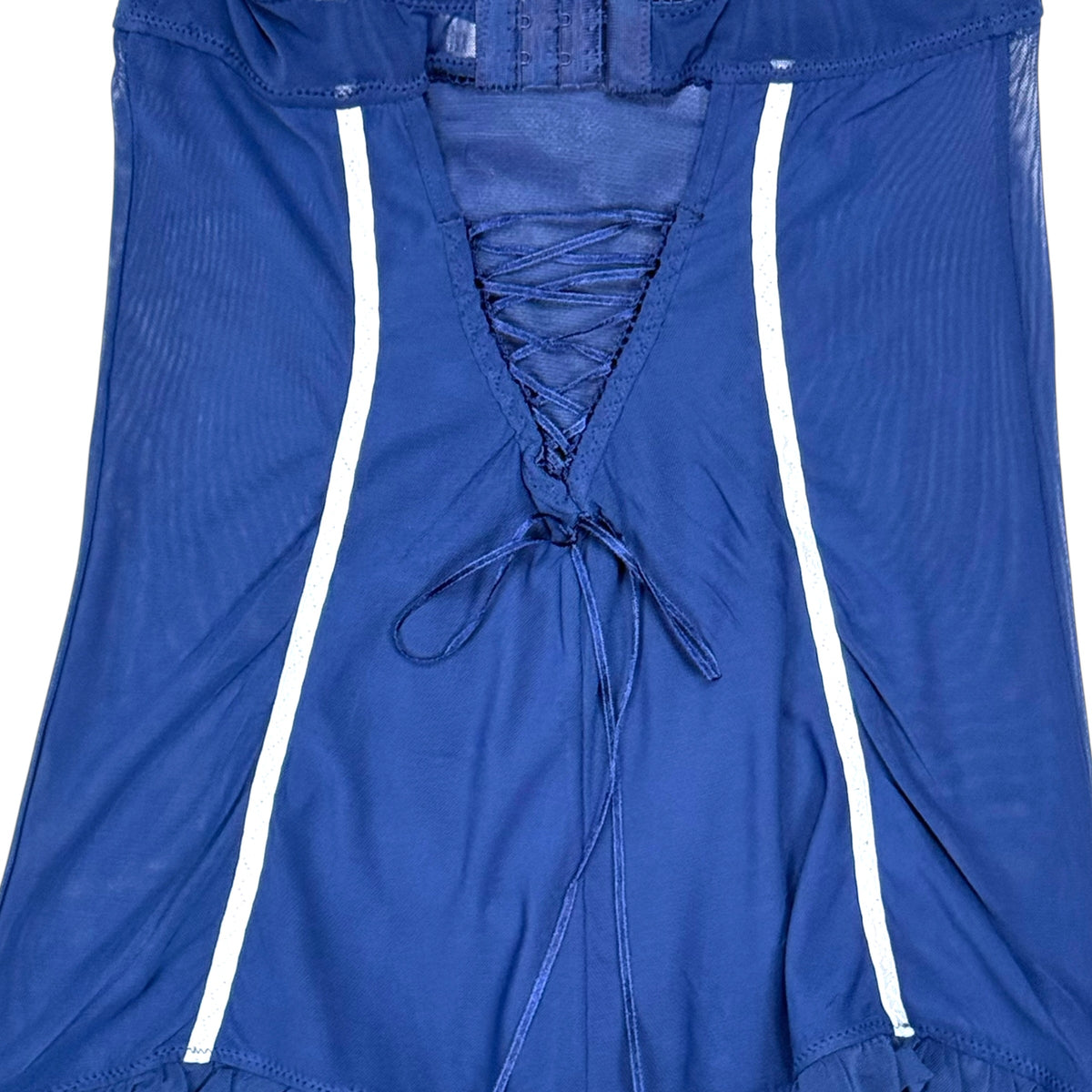 REXAPEAT. BLUE LINGERIE TOP - XS