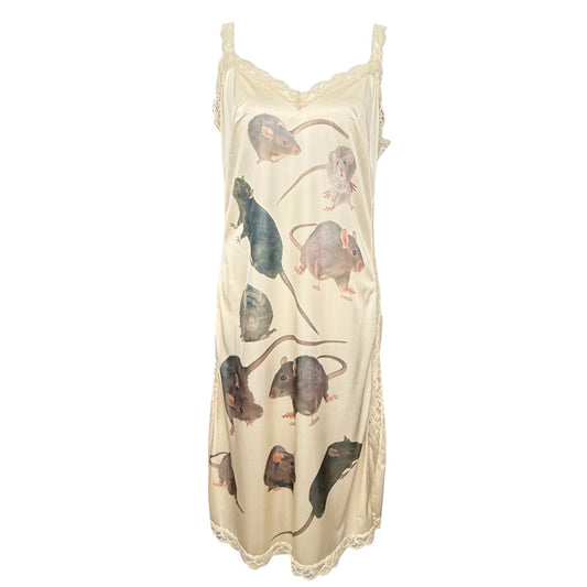 RATS THE LONG BEIGE DRESS - M
