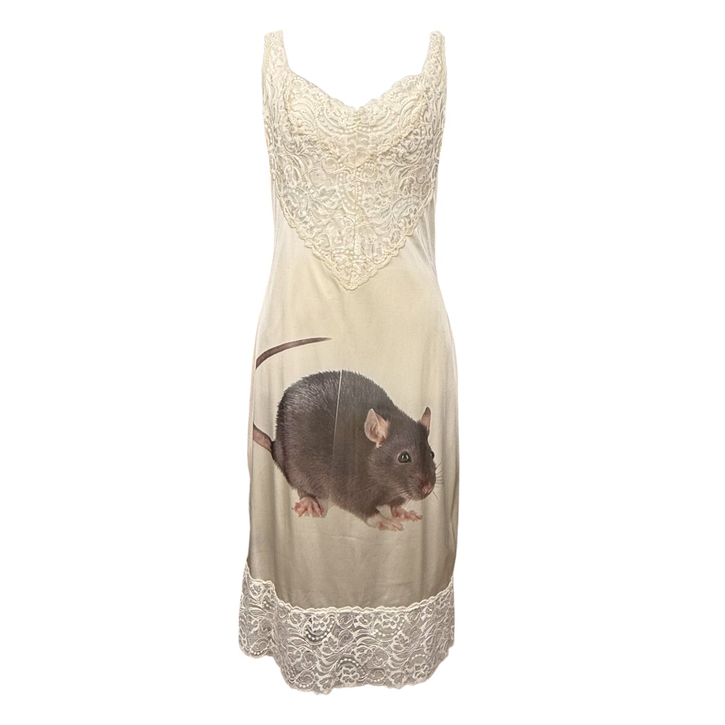 BIG RAT CREAM DRESS - S