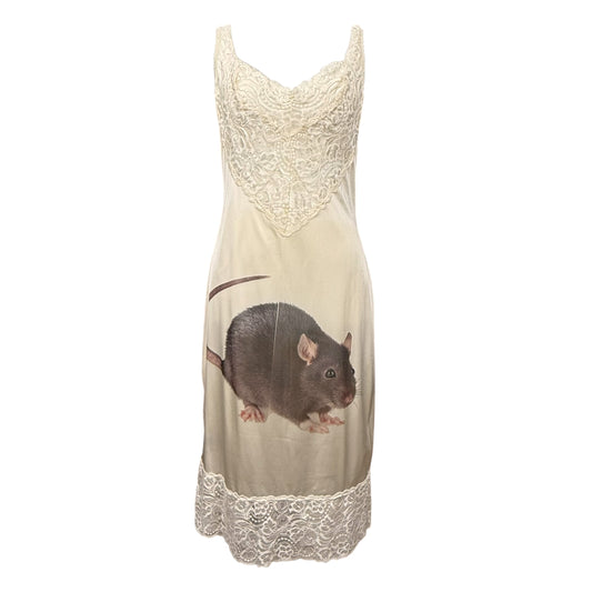 BIG RAT CREAM DRESS - S