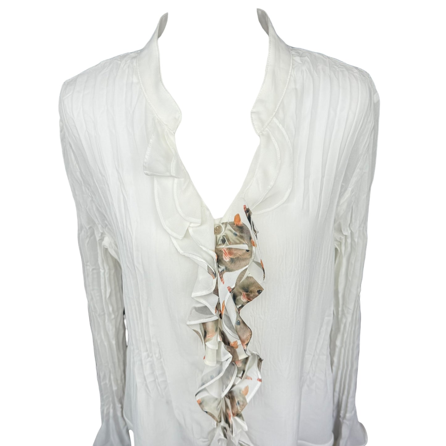 ROMANTIC RAT RUFFLE BLOUSE - XL