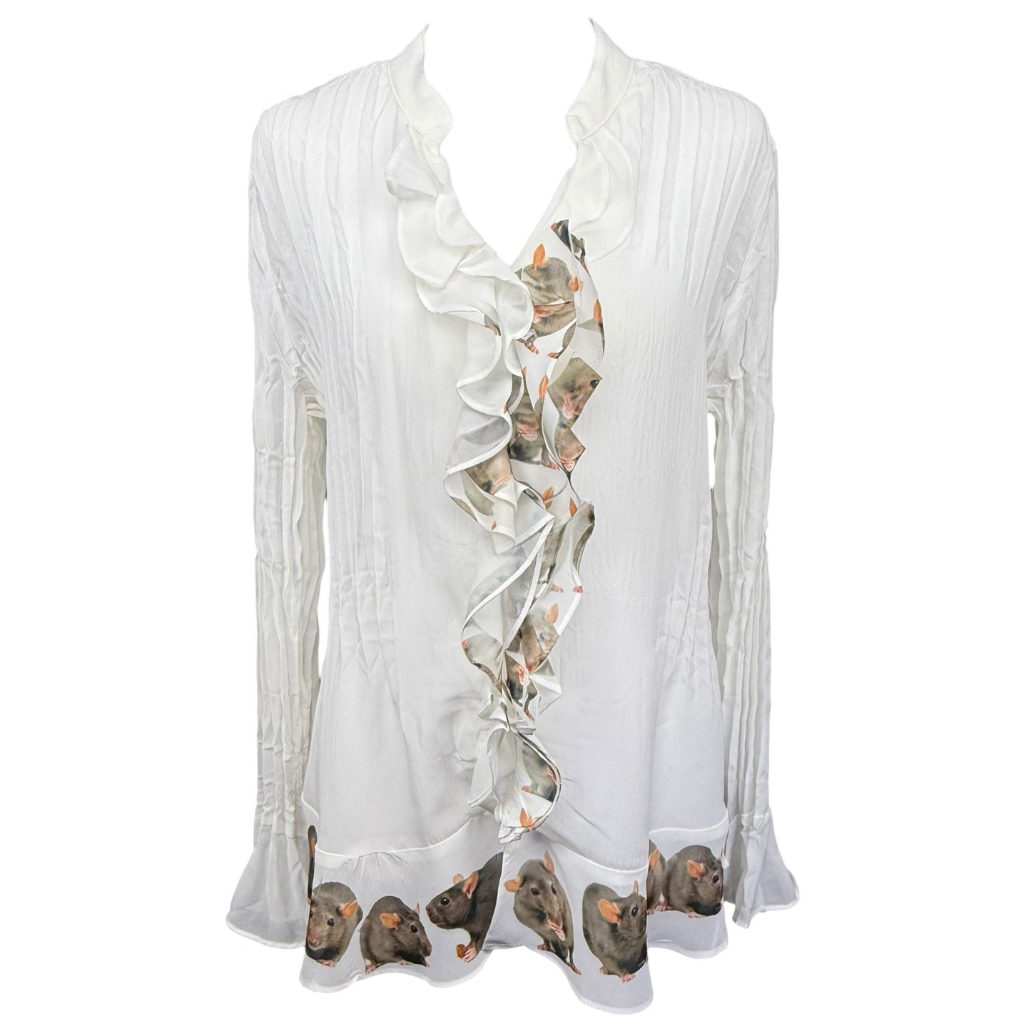 ROMANTIC RAT RUFFLE BLOUSE - XL