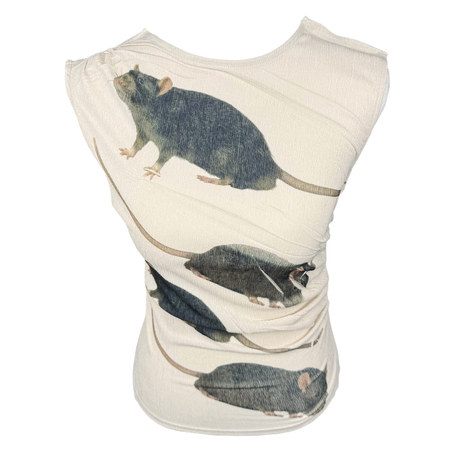 RAT FRIENDS BEIGE TANK - S/M