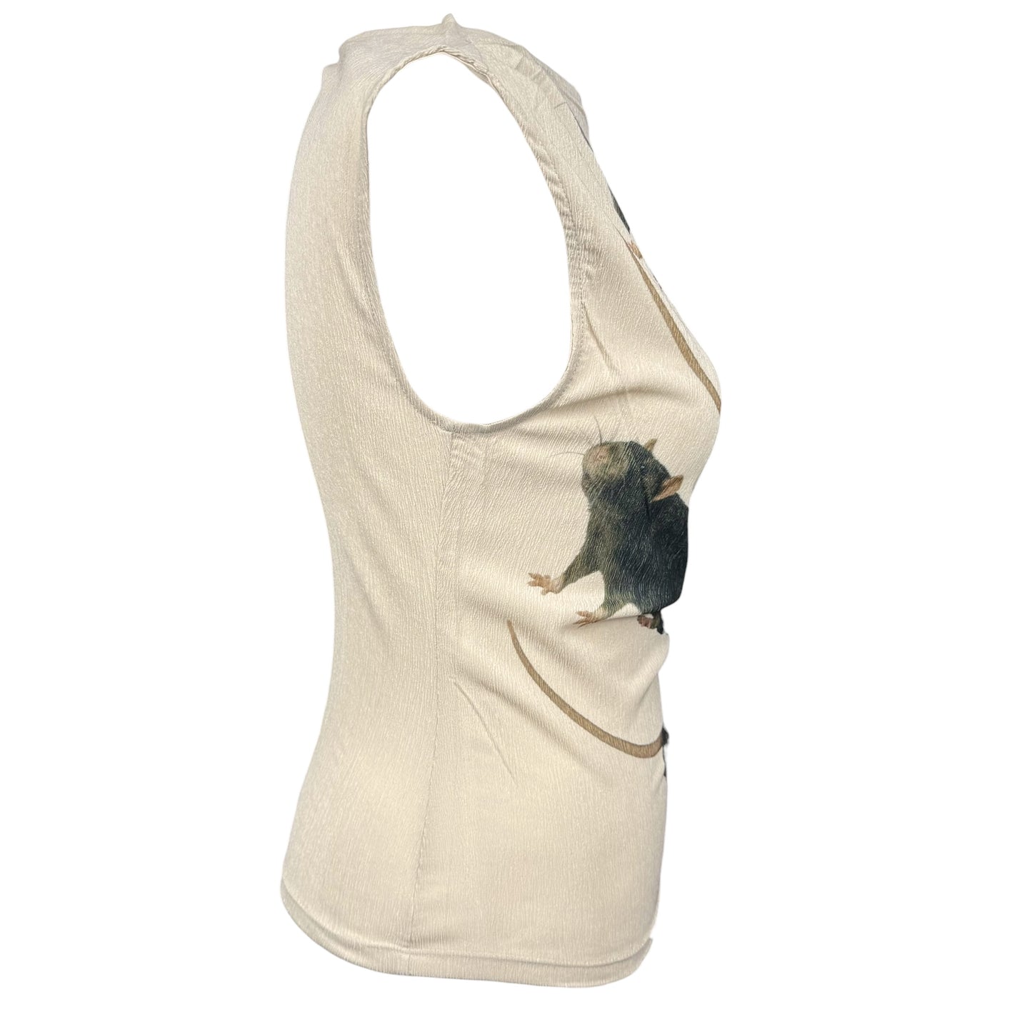 RAT FRIENDS BEIGE TANK - S/M