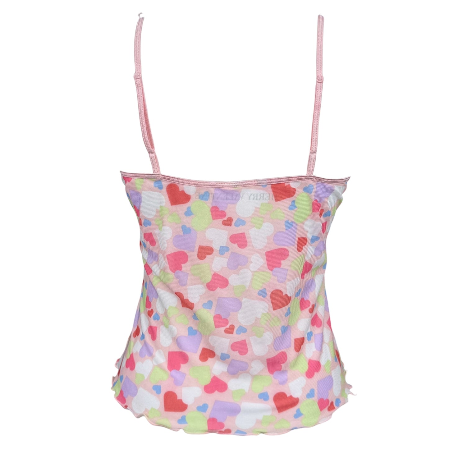 CUTESY PIGEON PINK HEART TANK - S/M