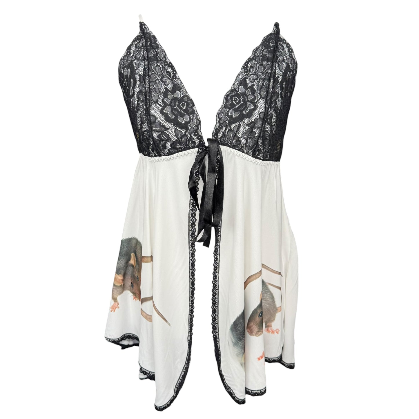 RAT FRIENDS BABYDOLL TIE TANK - M