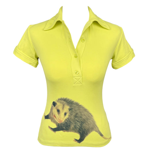 OPOSSUM CHARTREUSE POLO TEE SAMPLE -  M
