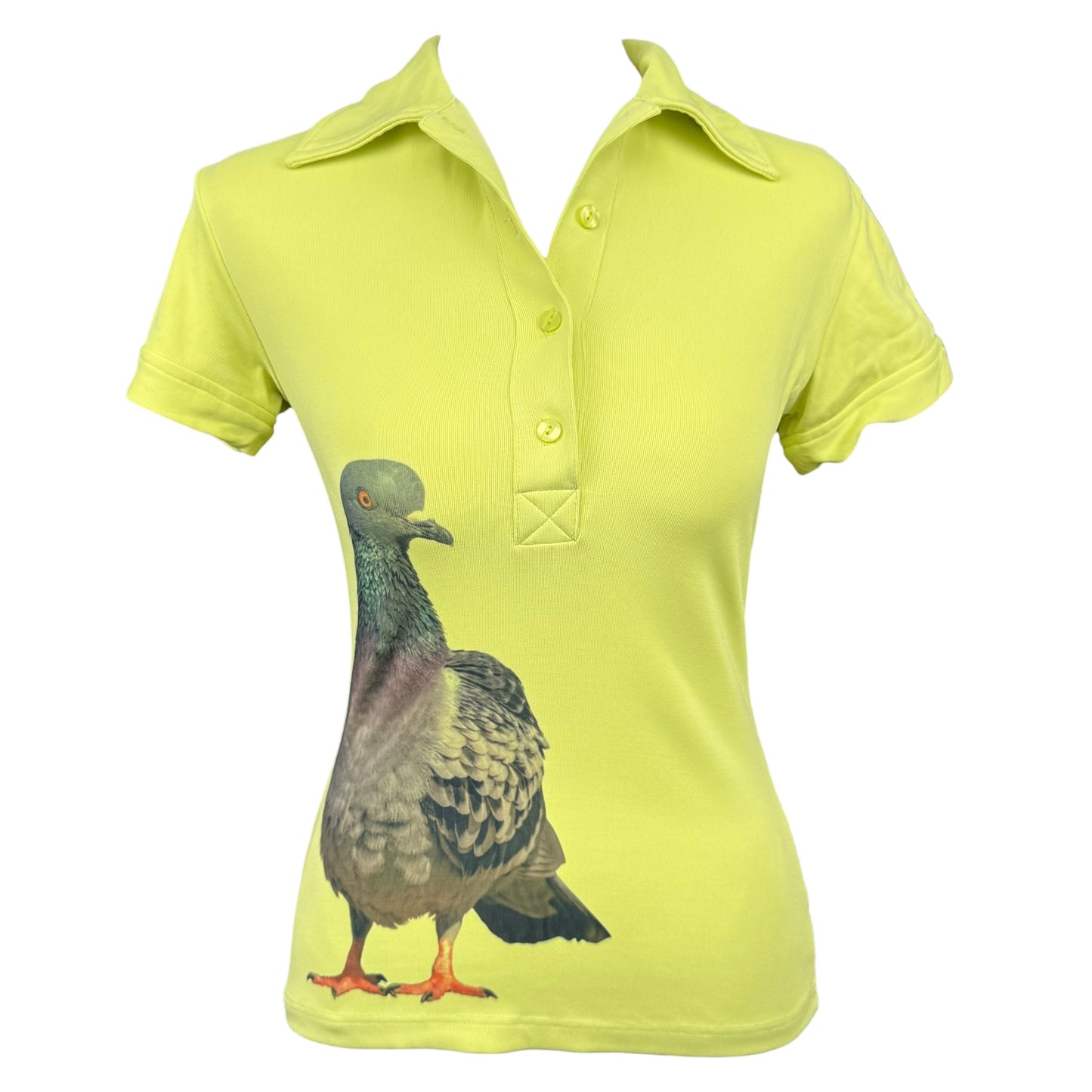 PIGEON CHARTREUSE POLO TEE