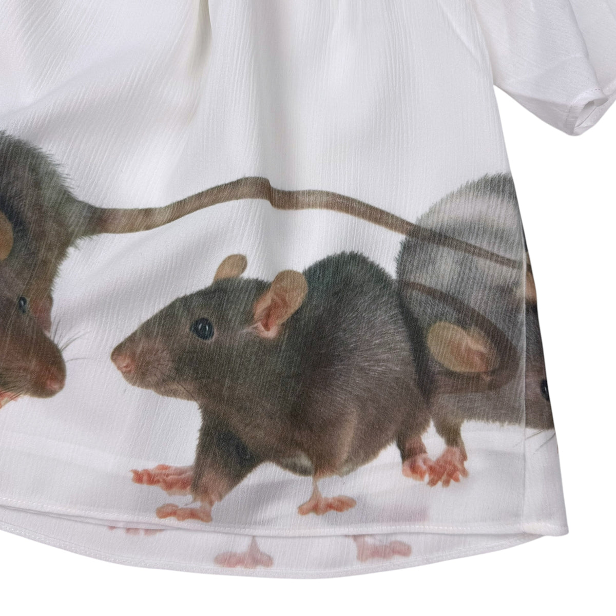 RAT FRIENDS ROMANTIC WHITE TOP - M