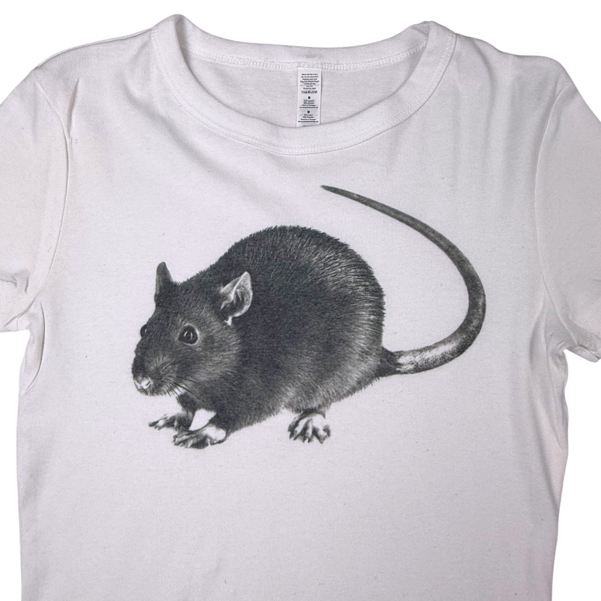 RAT WHITE BABY TEE - L