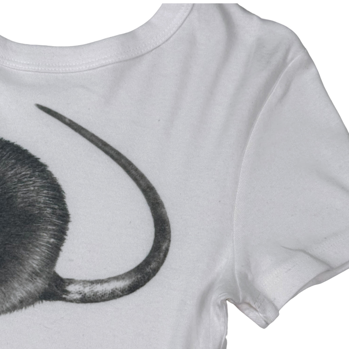 RAT WHITE BABY TEE - L
