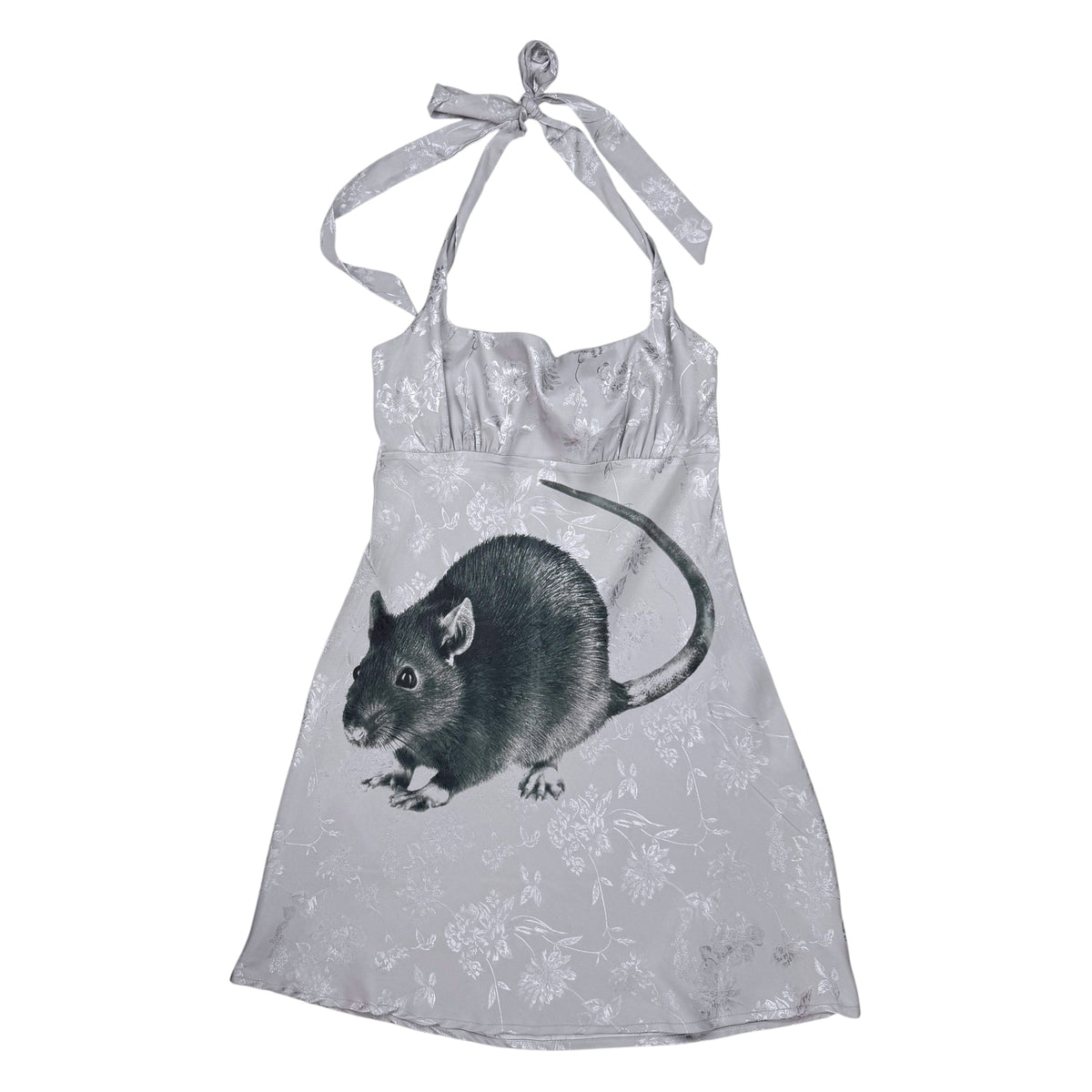 BIG BLACK RAT 2 GREY DRESS - S