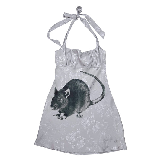 BIG BLACK RAT 2 GREY DRESS - S