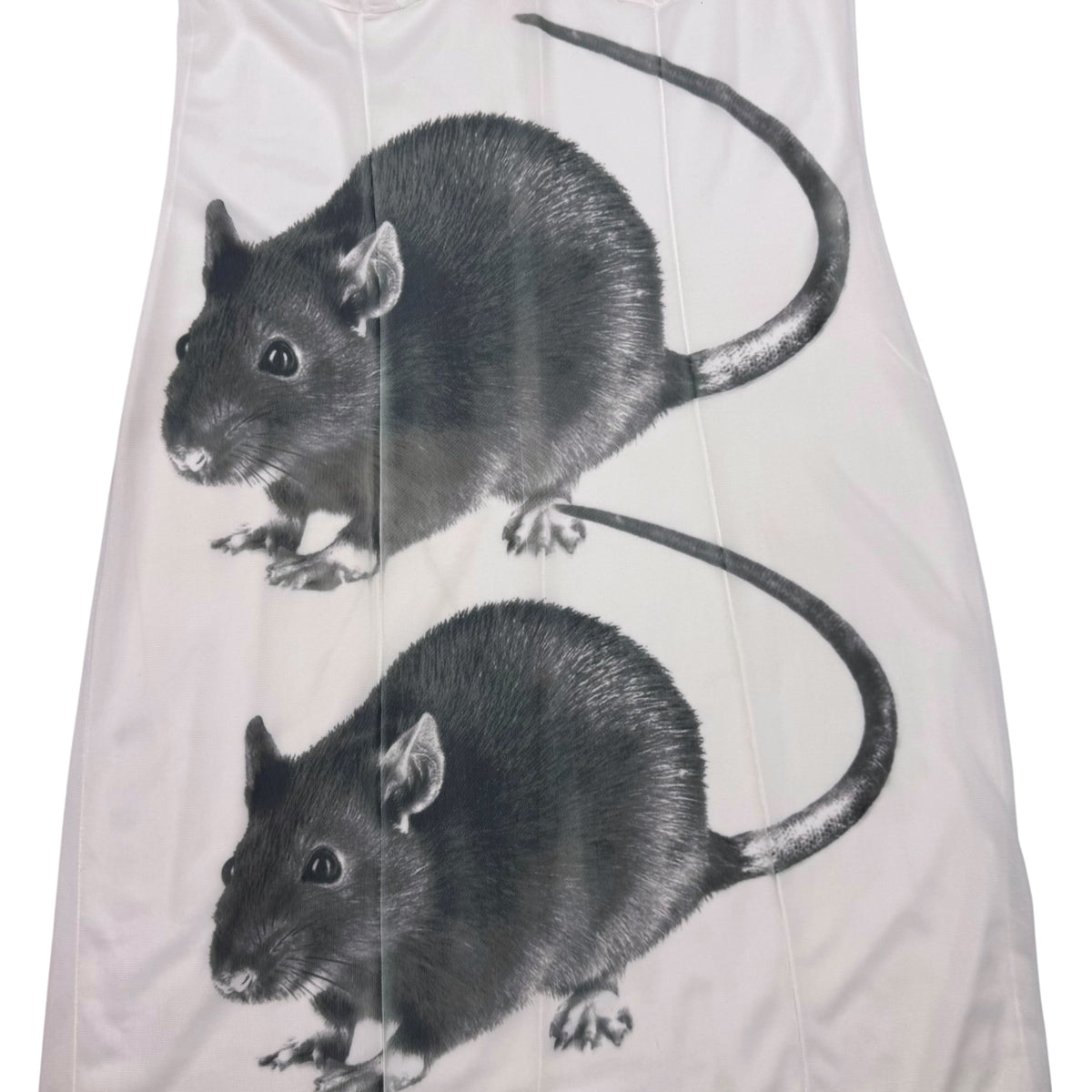 BIG BLACK RAT 2 WHITE LACE DRESS - S