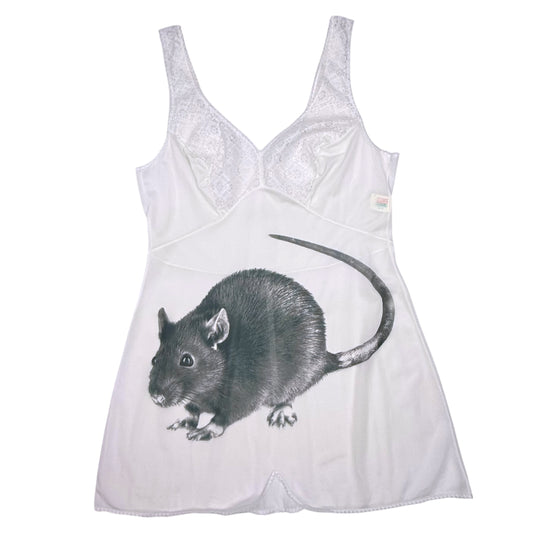 BIG RAT MINI WHITE DRESS - M