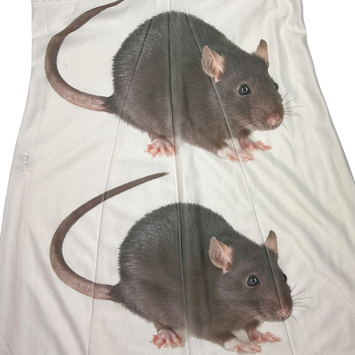 BIG BROWN RAT 2 WHITE DRESS - M