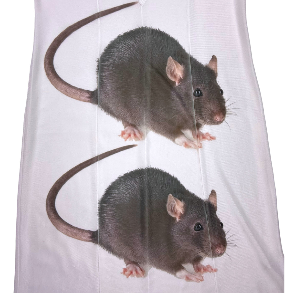 BIG BROWN RAT 2 WHITE DRESS - M