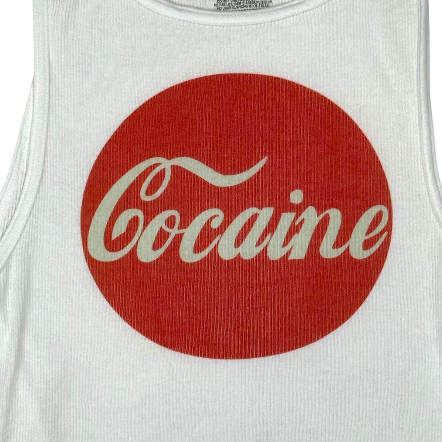 COCAINE TANK - ADULT XL CROPPED