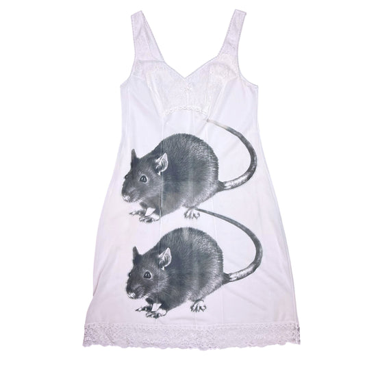 BIG RAT BLACK 2 WHITE DRESS - S