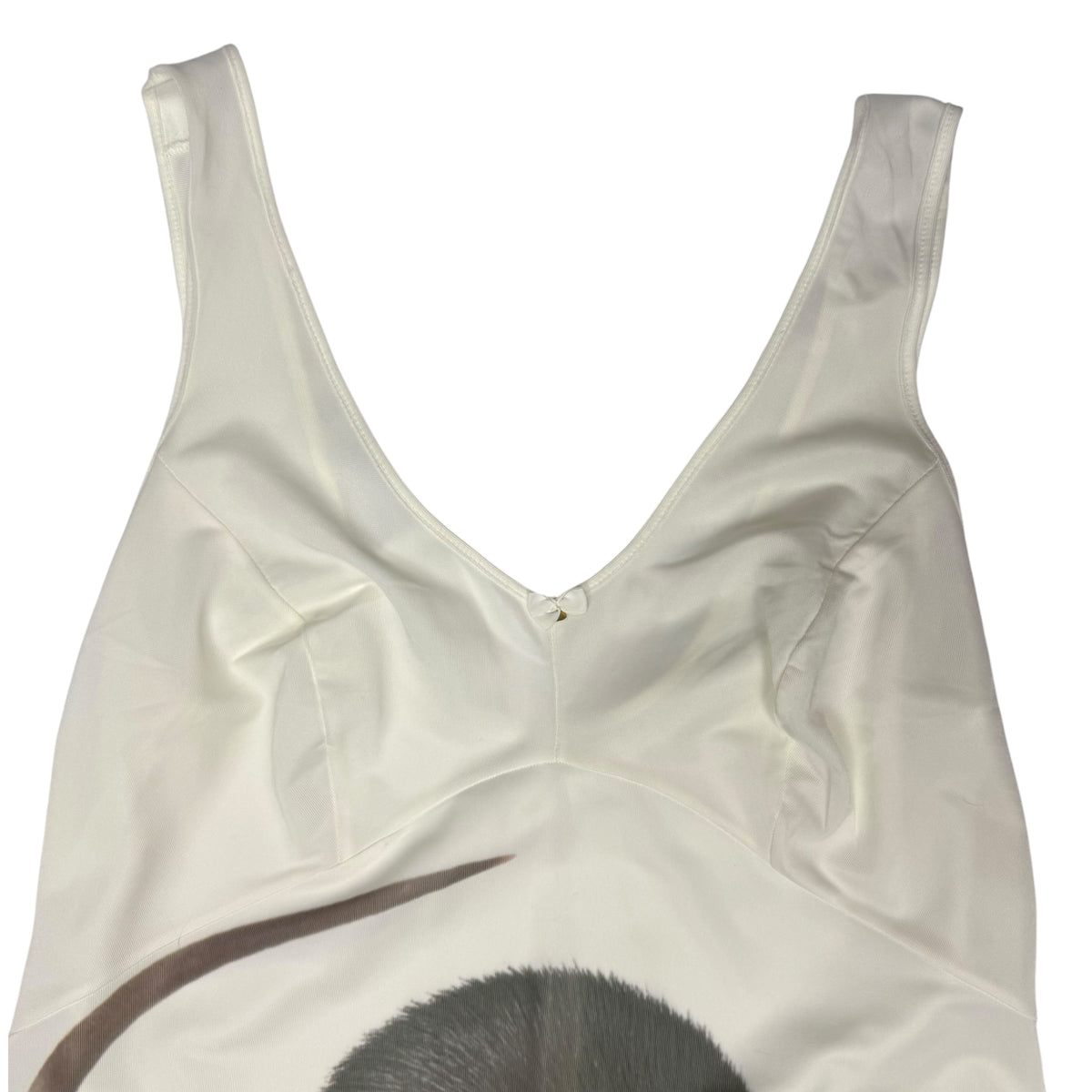 BIG BROWN RAT 3 LONG WHITE DRESS - M