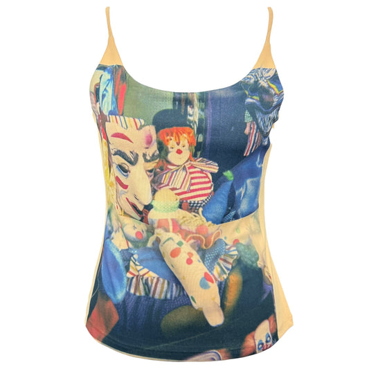 AM I A CLOWN? ORANGE TANK - L