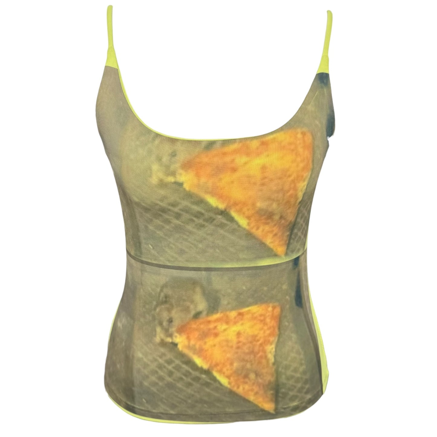 PIZZA RAT CHARTREUSE TANK - M
