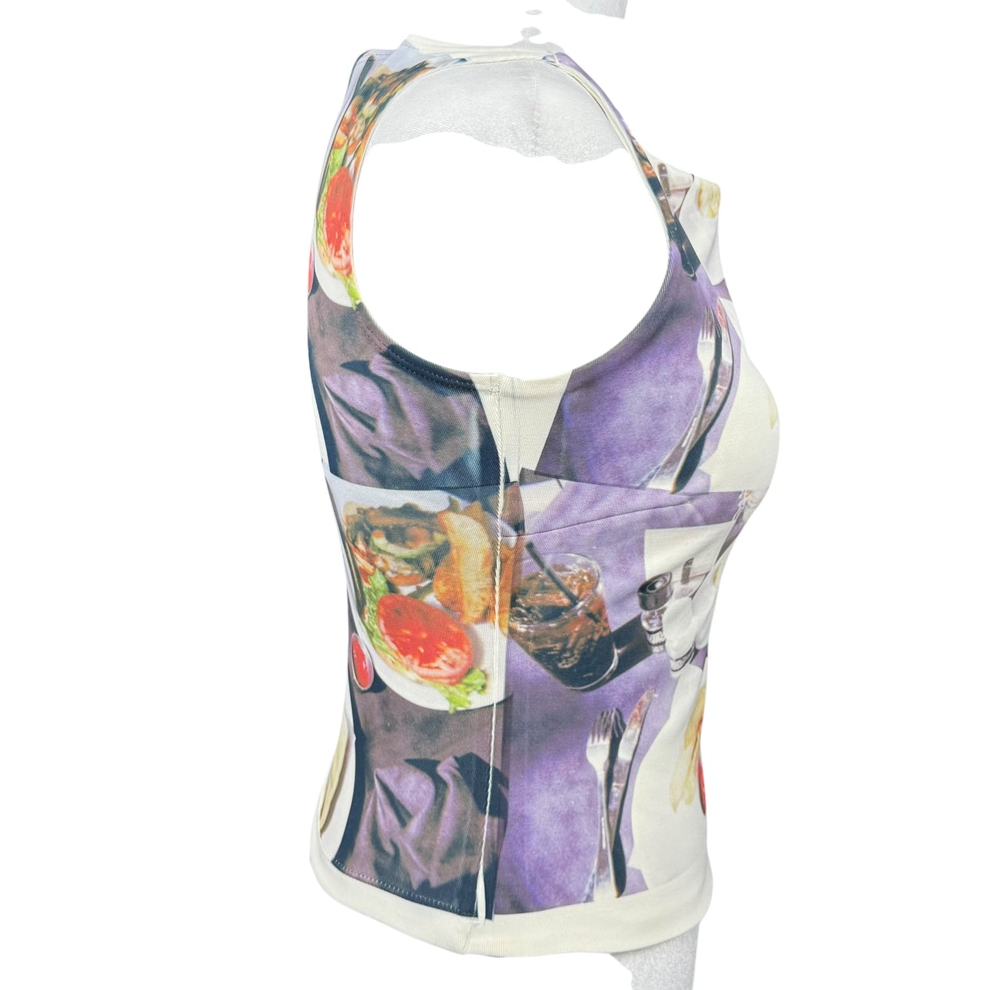 NORMAN ROCKWELL CREAM SCOOP TANK - S