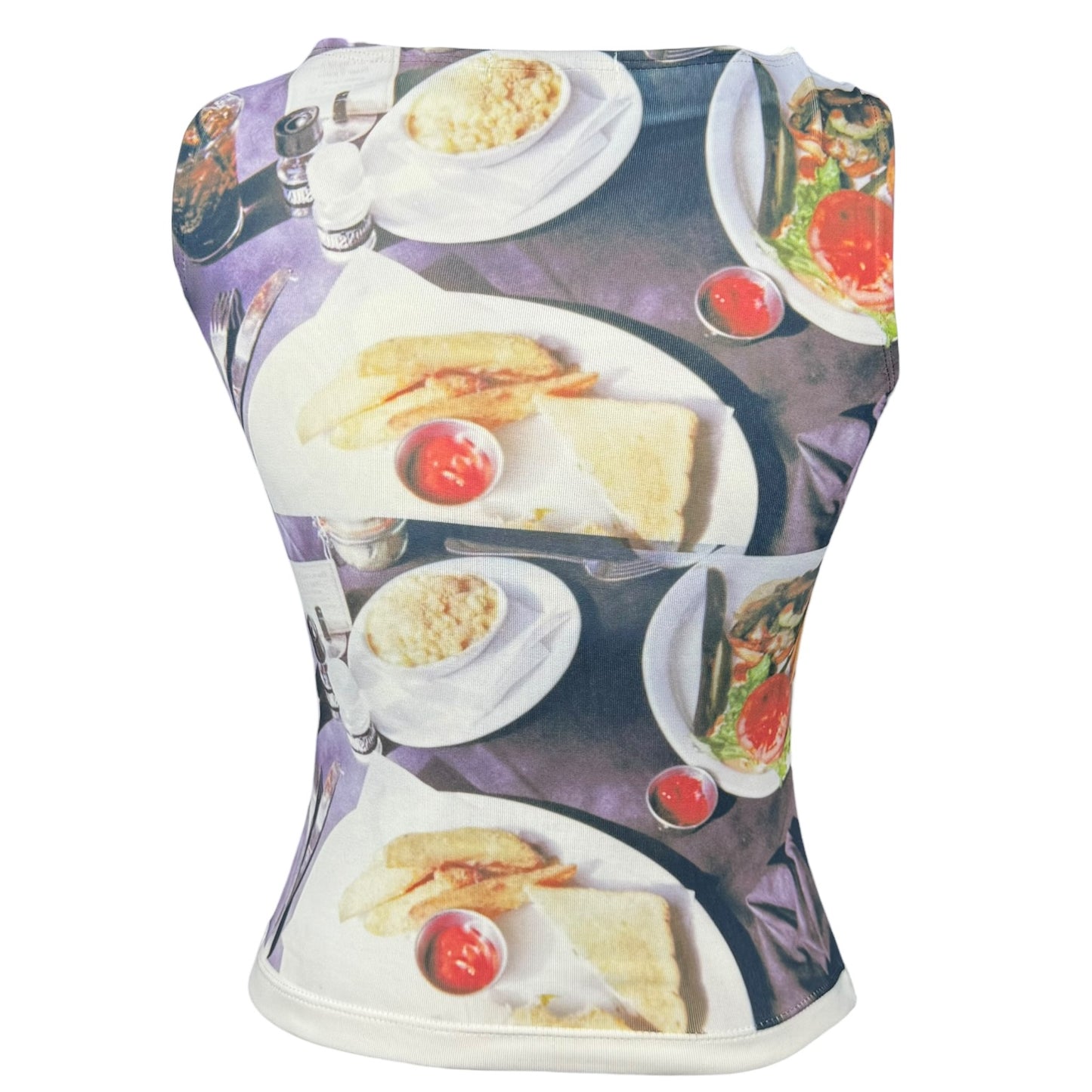 NORMAN ROCKWELL CREAM SCOOP TANK - S