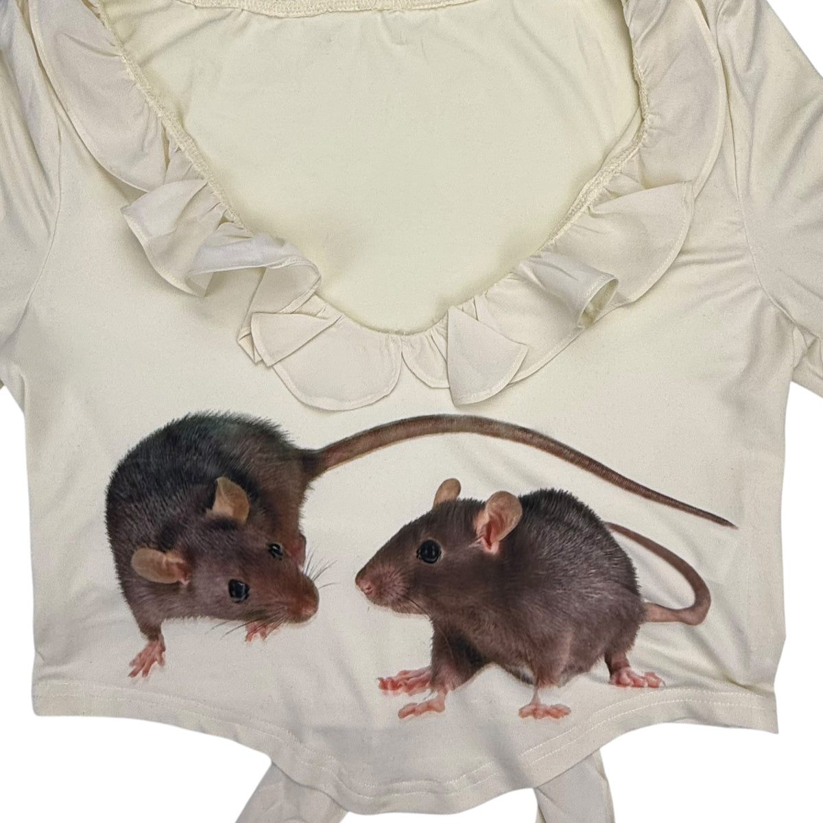 RAT FRIENDS RUFFLE LONG SLEEVE - L