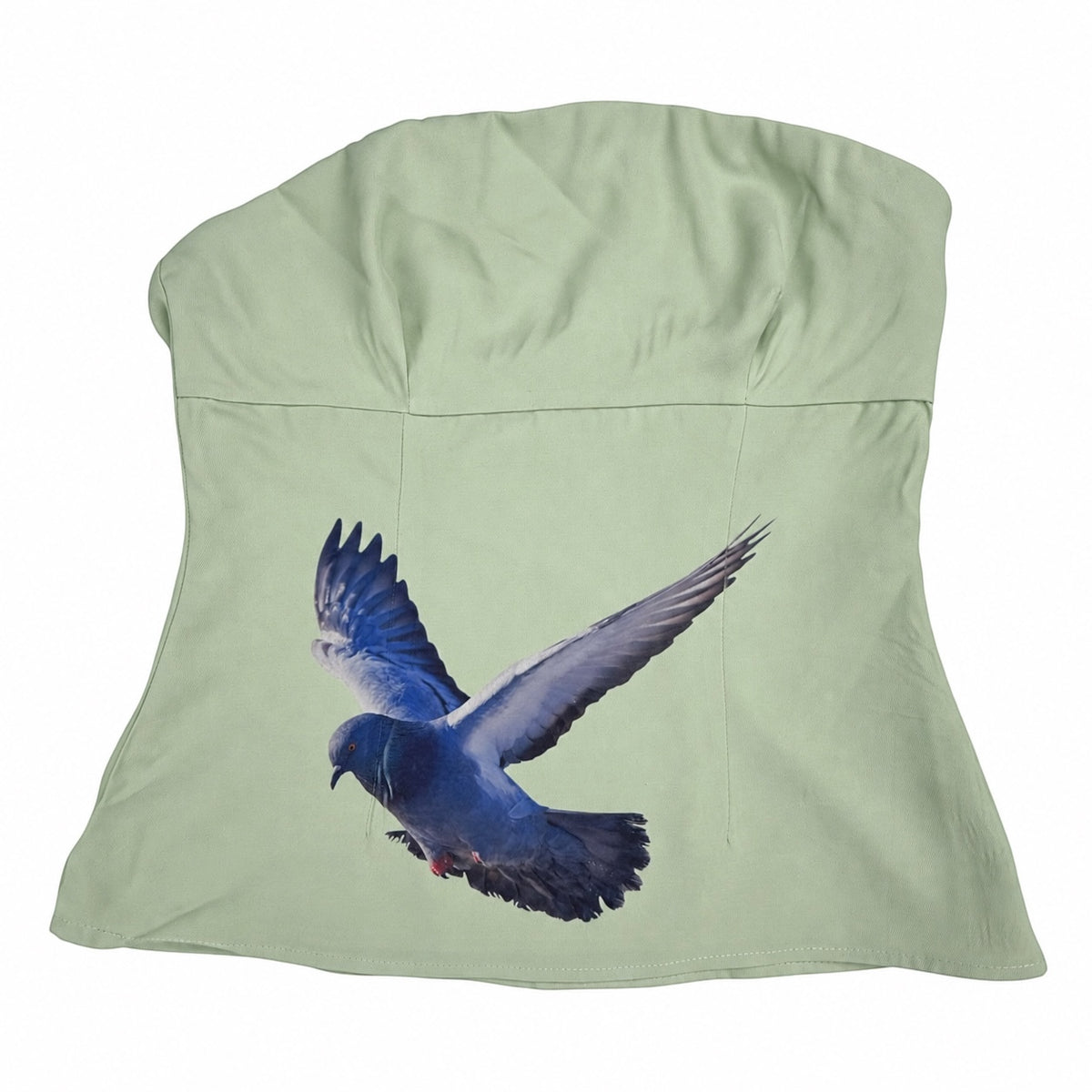 FLYING PIGEON GREEN TUBE TOP - S