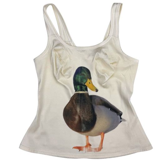 DUCK WHITE TANK TOP - S