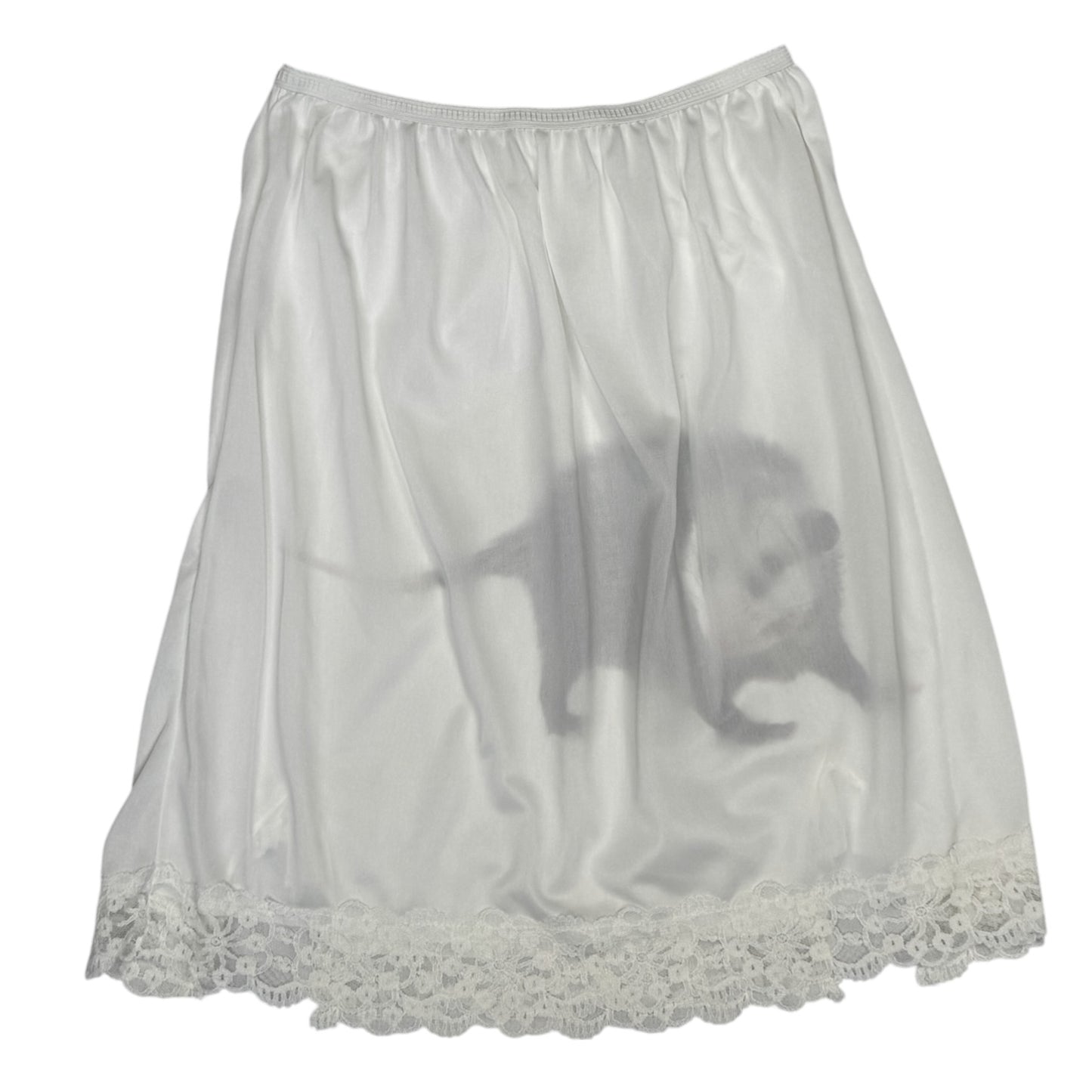 OPOSSUM WHITE LACE BOW SKIRT - XXS