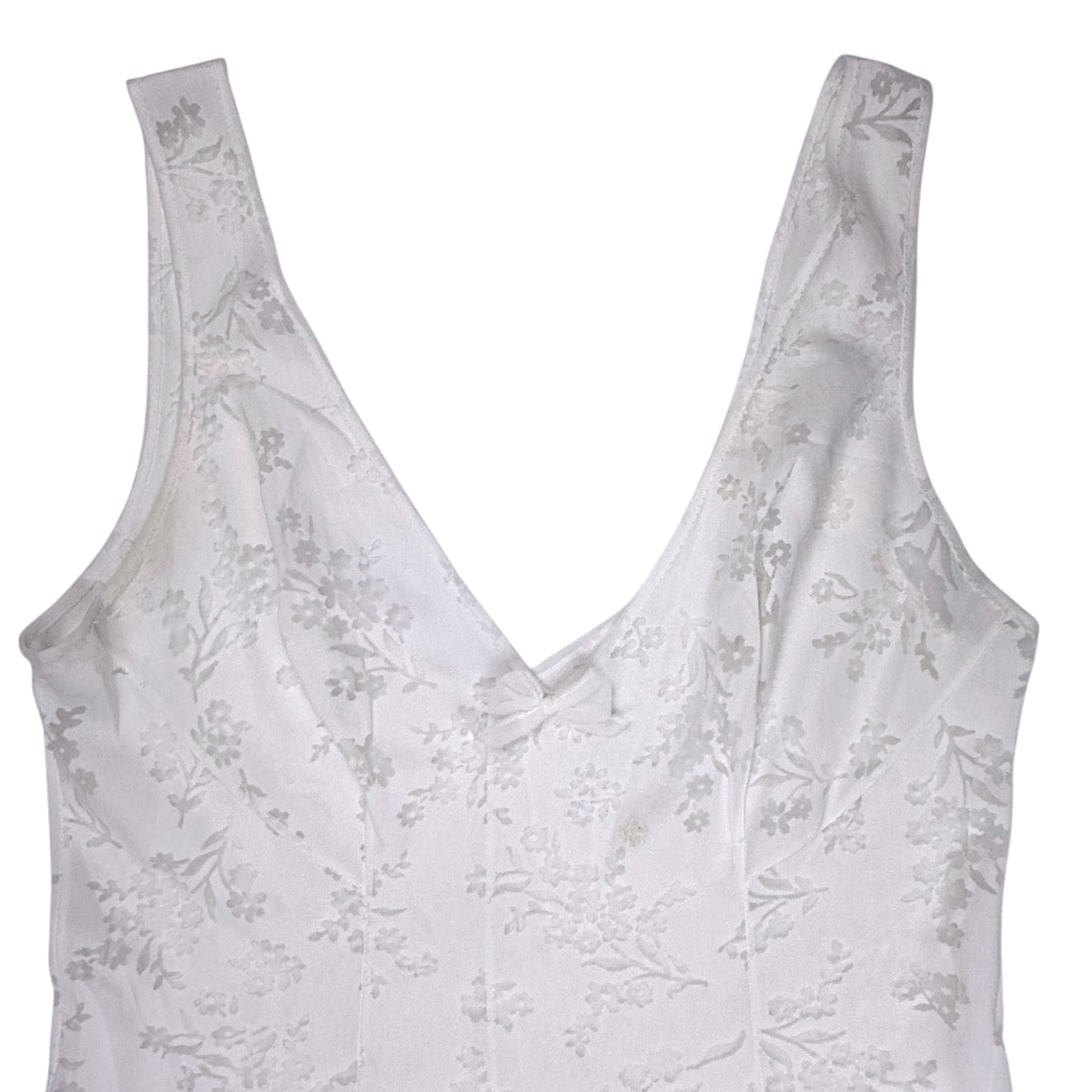 BIG RAVEN WHITE SLIP DRESS - M