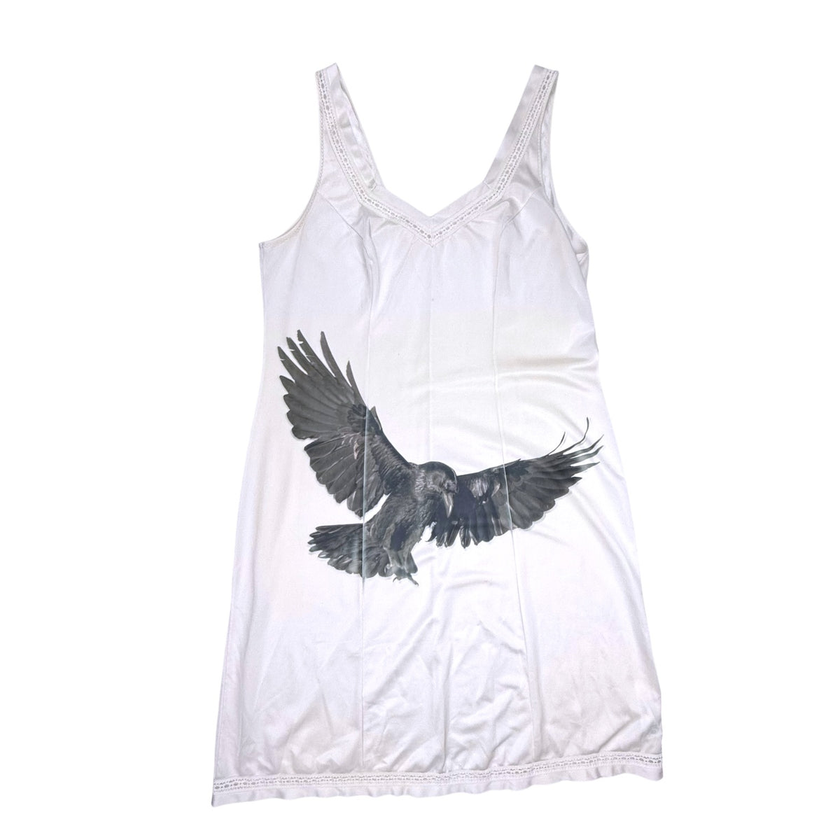 BIG CROW WHITE DRESS - L