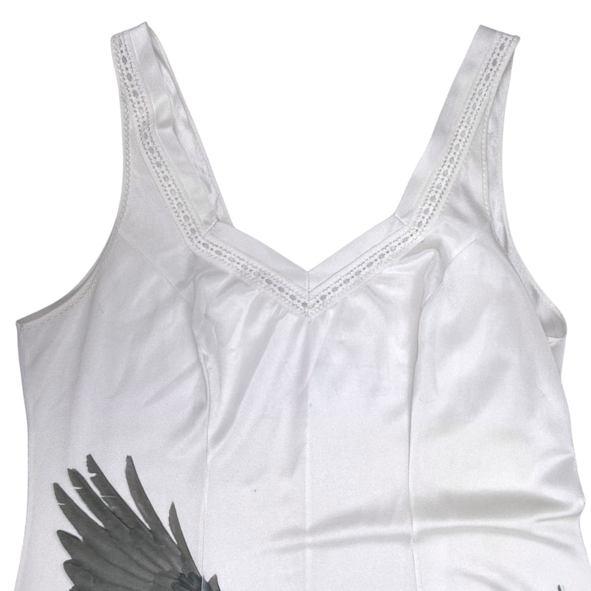 BIG CROW WHITE DRESS - L