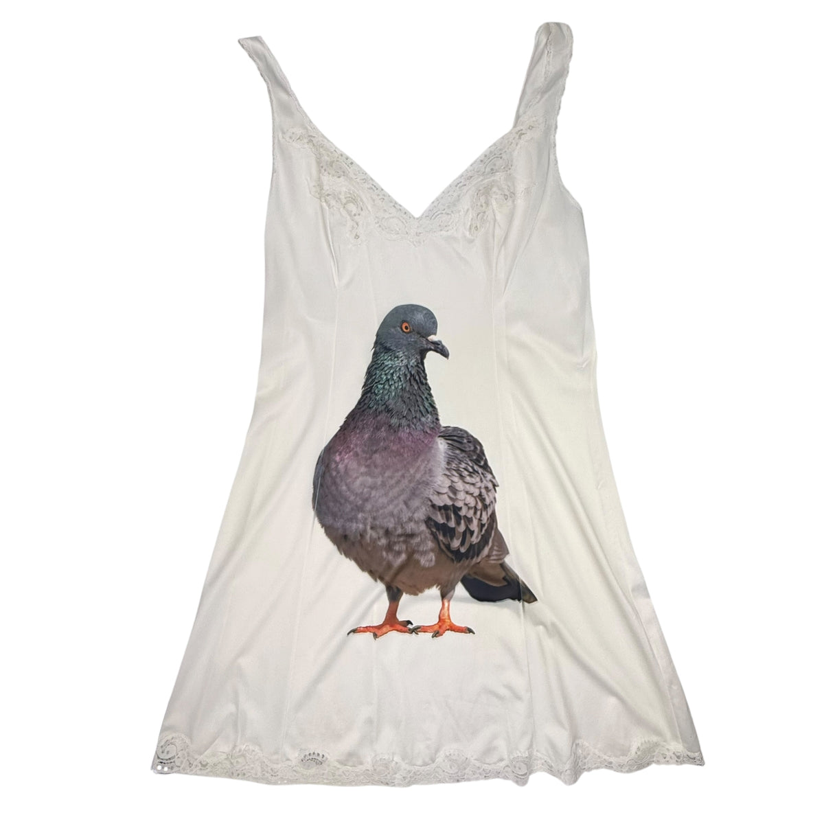 BIG PIGEON WHITE MINI DRESS - M